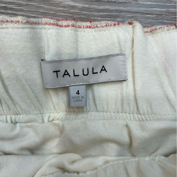 Aritzia Talula Cream Metallic A-Line Mini Skirt - Picture 4 of 7